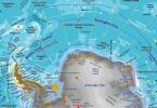 Geografische Geschichte über die Antarktis